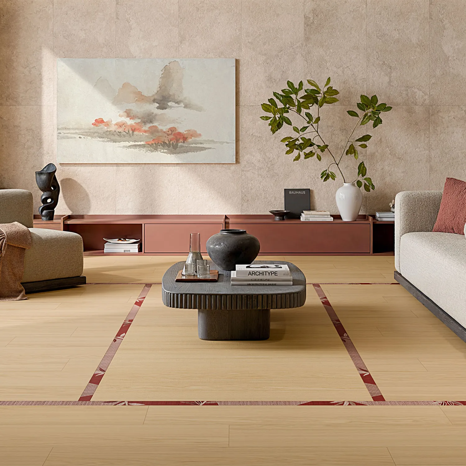 Holzoptik Fliese Oku Modern Honey 20 x 120 cm