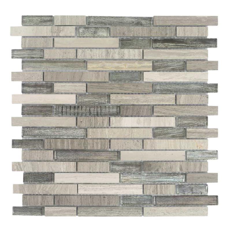 Brick Mix-P/GF satinato 1,5 cm Muretto Mosaikfliesen