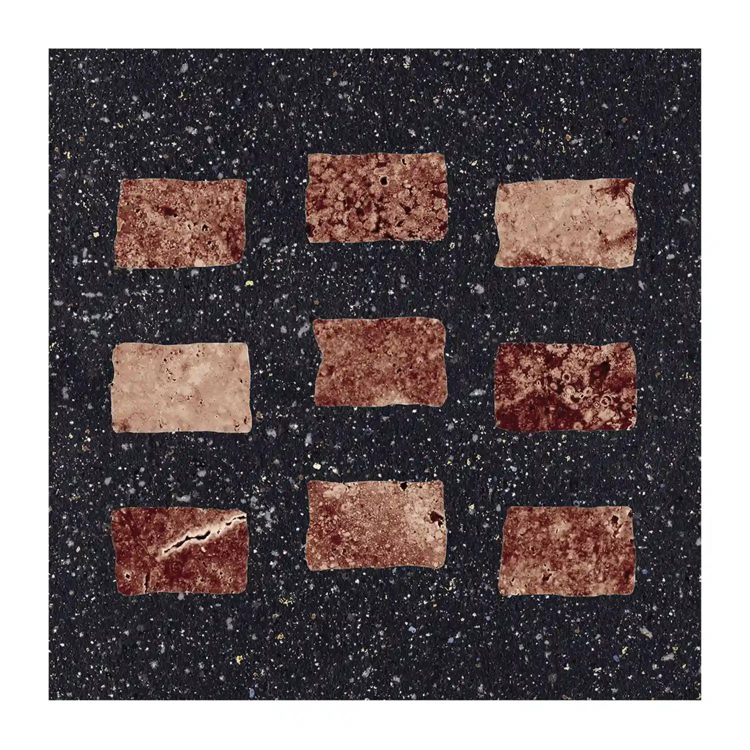 Fliese CIR Forever Color Gemstone Black Mix 20 x 20 cm