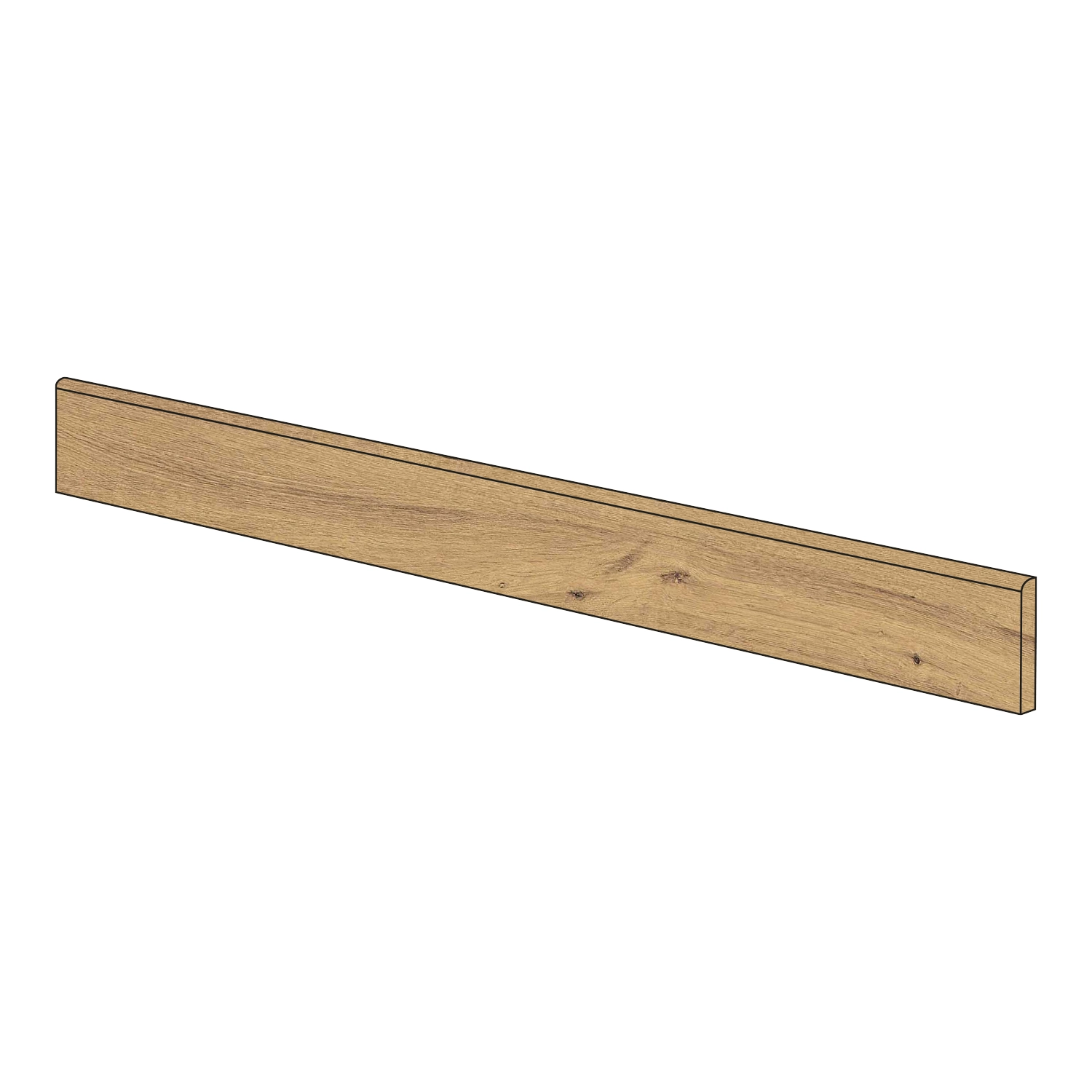 Holzoptik Sockel Cercom Bark Ash Sockel 7,5 x 120 cm