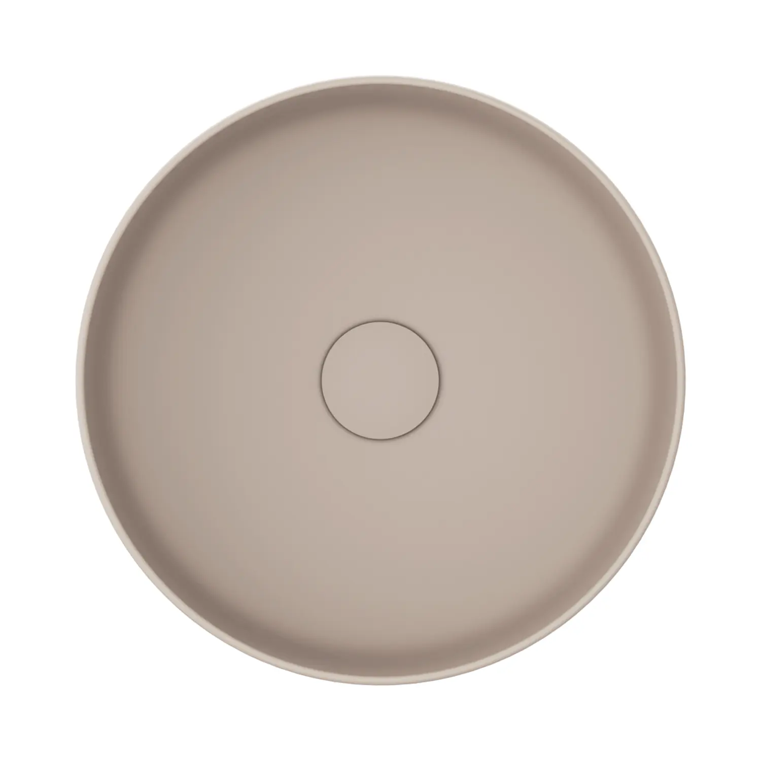 Riho Spring-Up Lagoon Aufsatzwaschbecken rund Pebble Grey