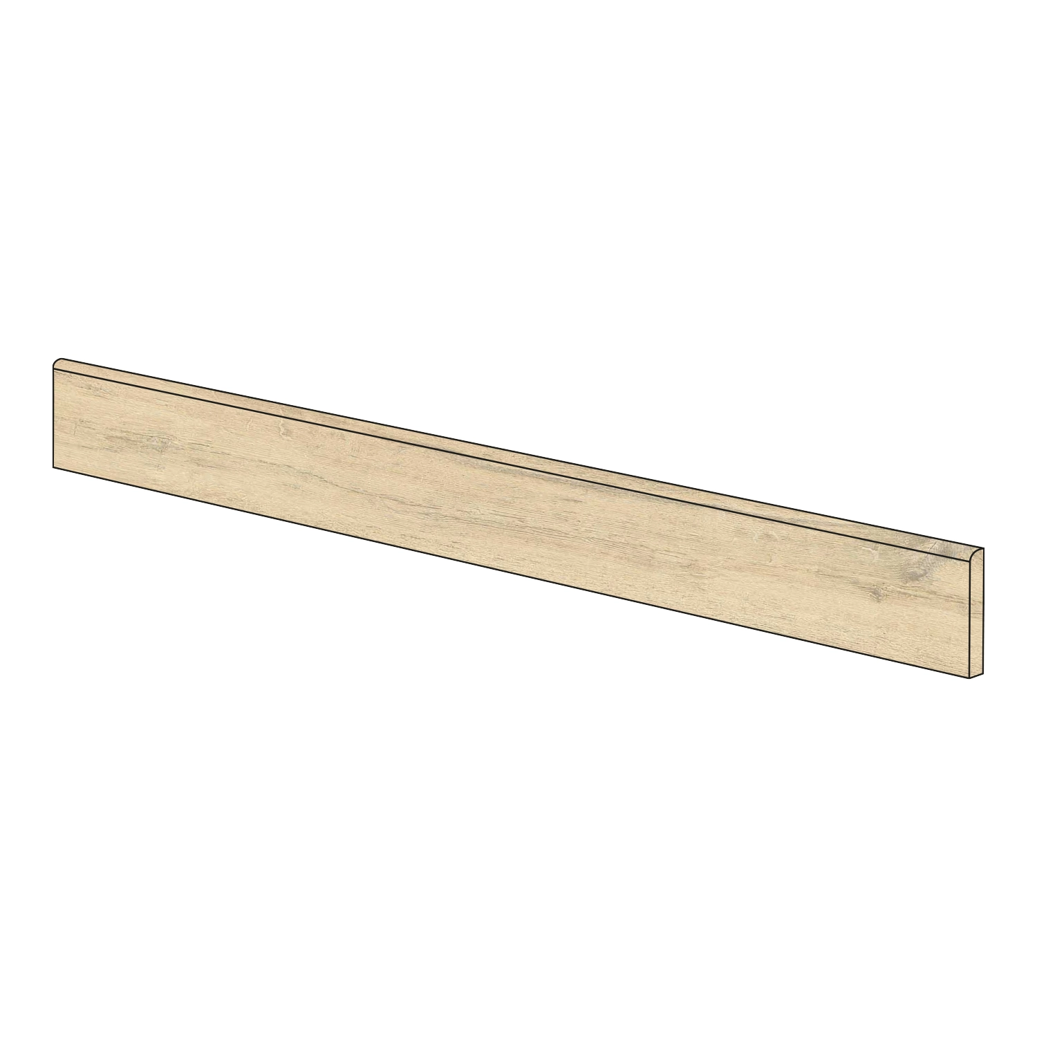 Holzoptik Sockel Cercom Bark Elm Sockel 7,5 x 120 cm