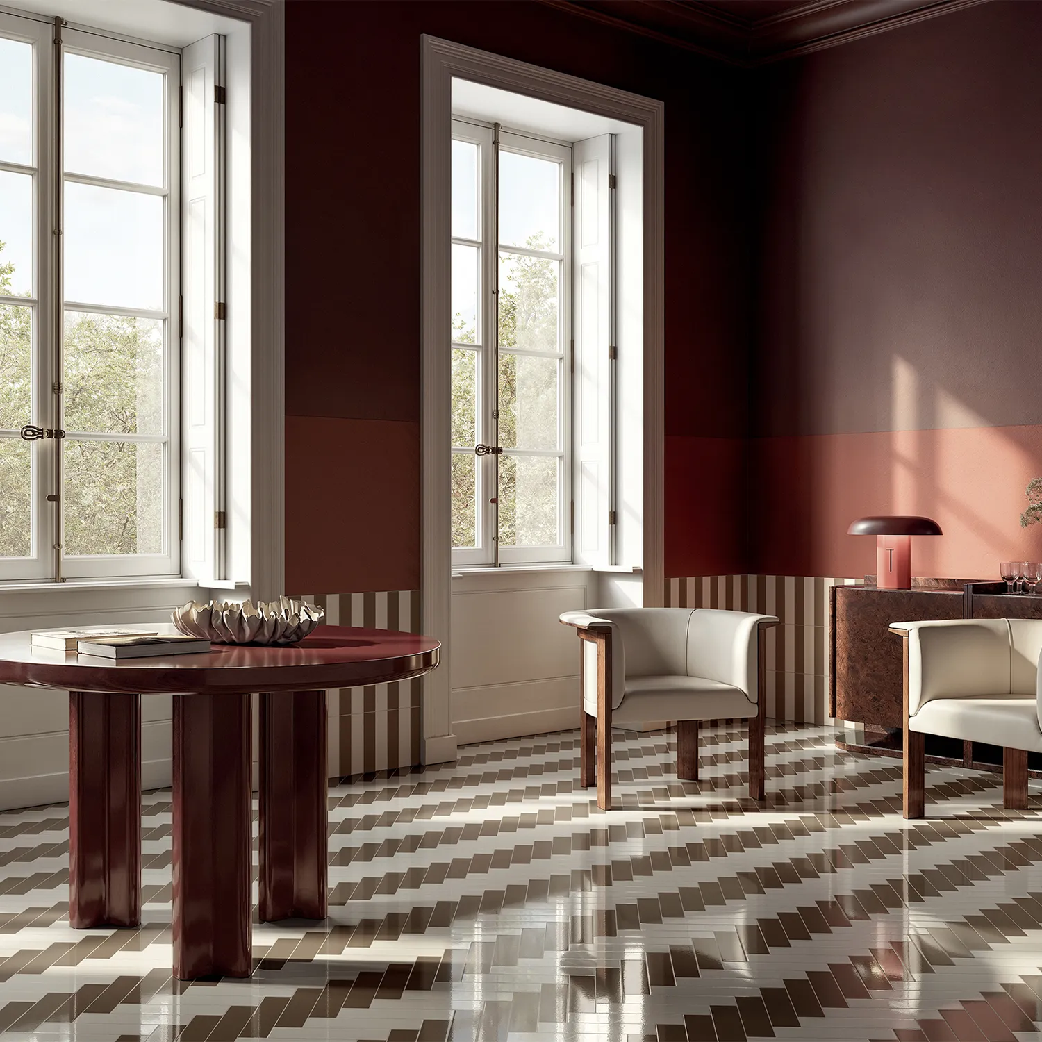 Fliese CIR Forever Color High Gloss Brown 6 x 25 cm