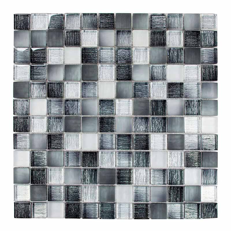 Lino-1 nero 2,3 x 2,3 cm Mosaikfliesen