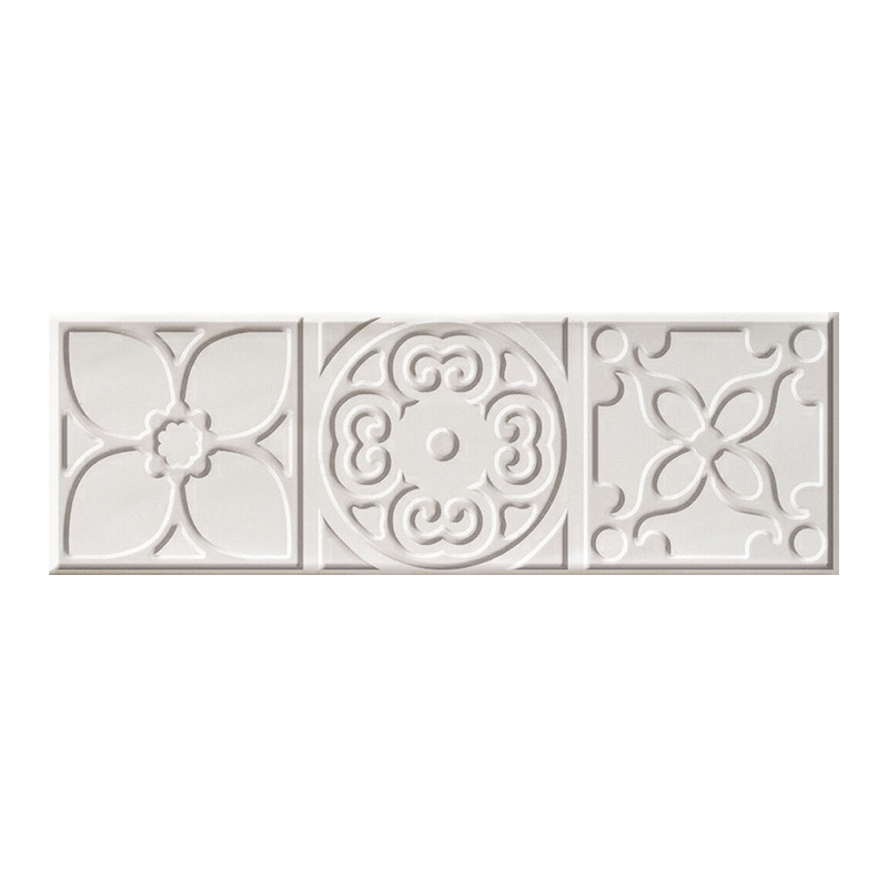 Casa Collection Bulevar Altair Decor White 10 x 30,5 cm Wandfliese