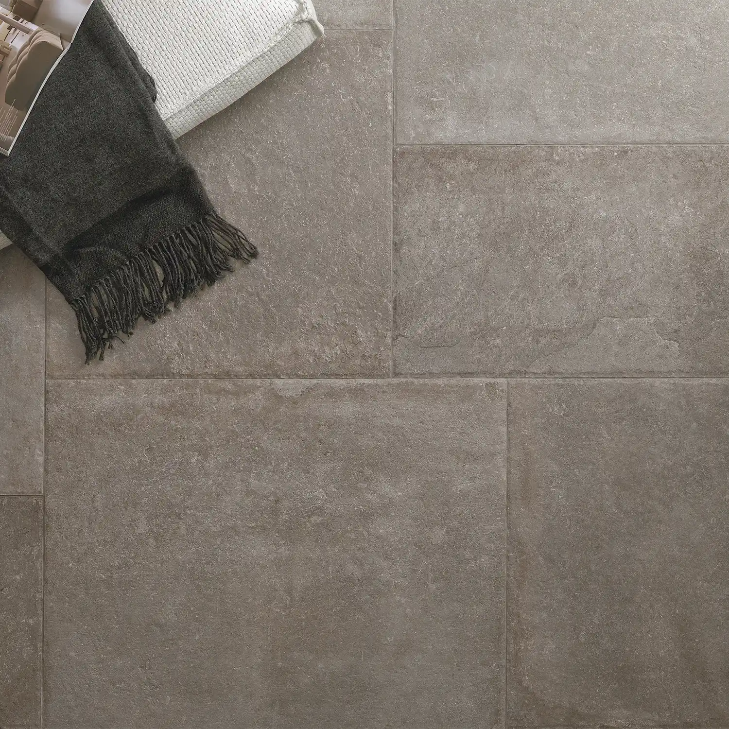 Rustikale Steinoptik Bodenfliese i-stone Taupe 40 x 80 cm