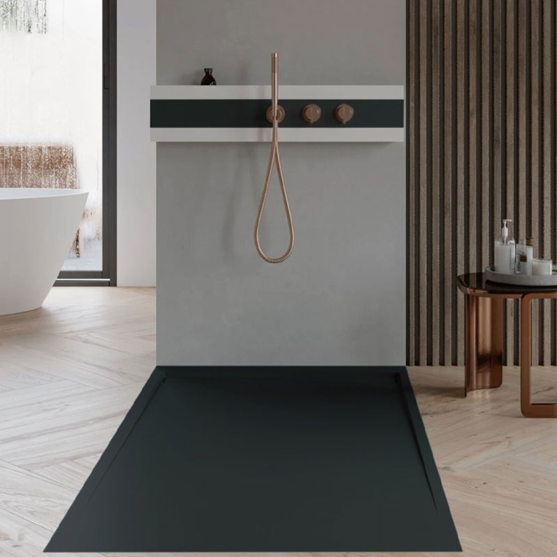 Hidrobox Line X Duschfläche 110 cm x 140 cm Graphite