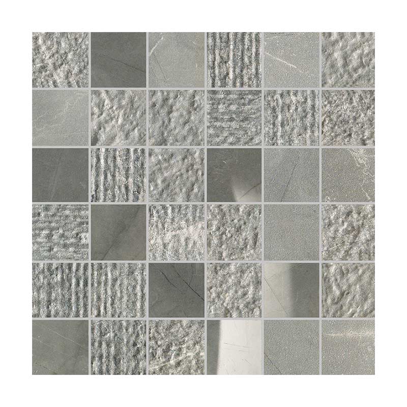 Italgraniti Marble Experience Orobico Grey Mosaico Mix 5 x 5 cm
