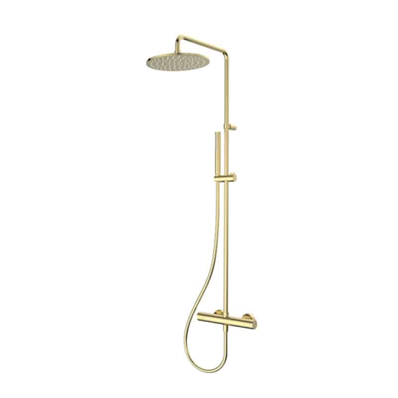 Herzbach Living SPA Duschsäule mit Thermostat gold