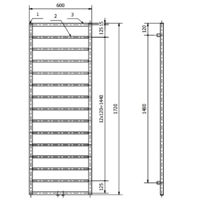 Paneelheizkörper 1500 x ab 300 mm ab 464 Watt