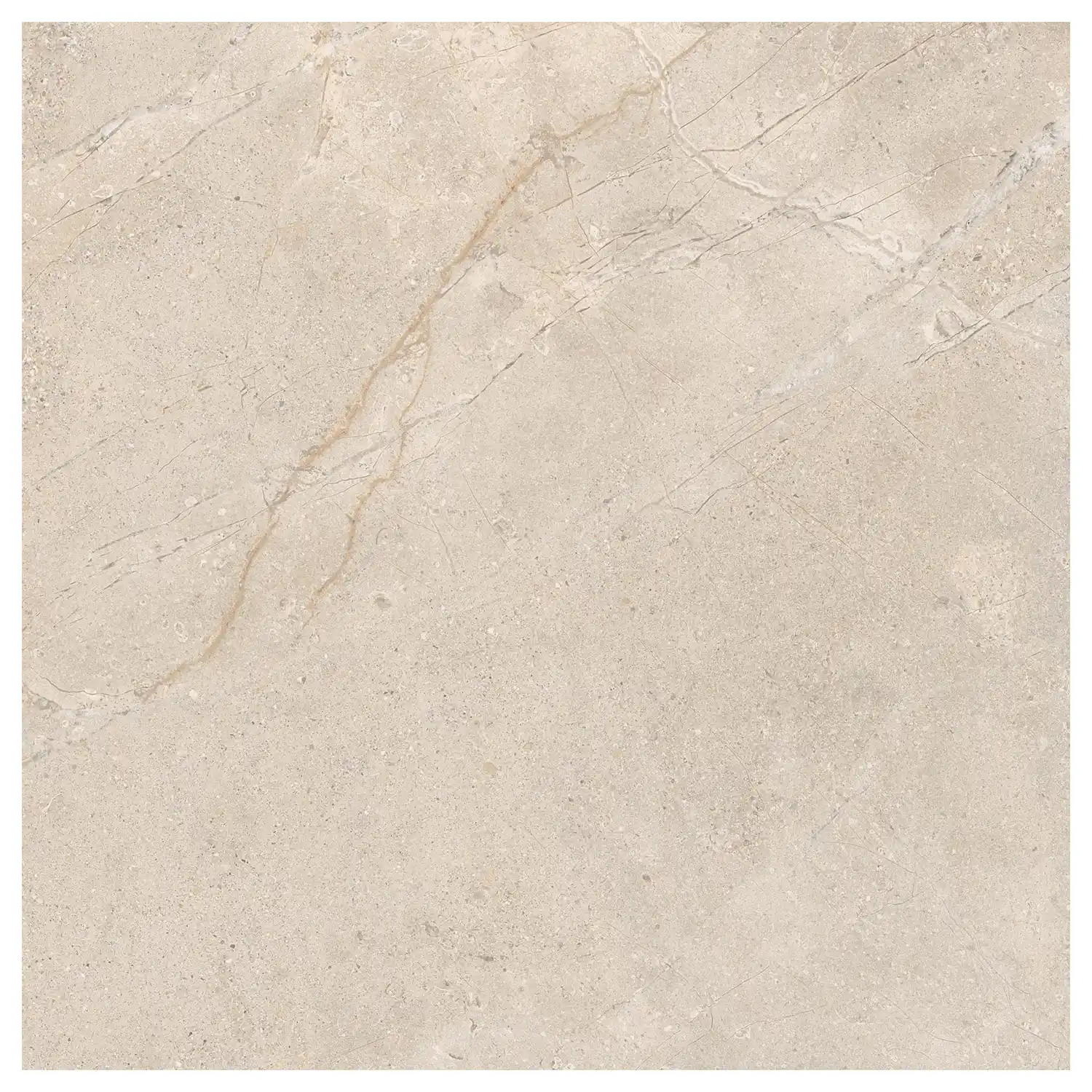 Steinoptik Fliese Crust Beige 120 x 120 cm