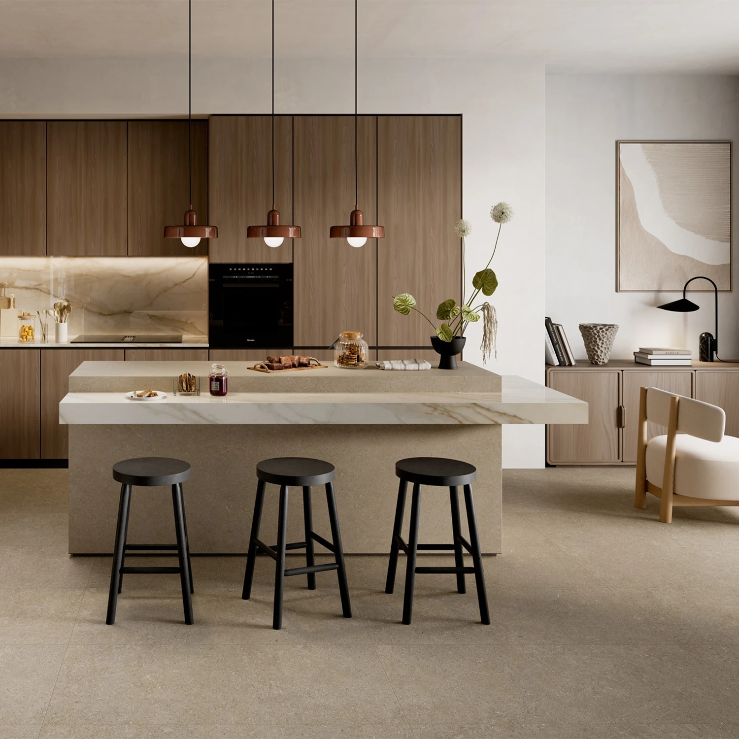 Steinoptik Fliese Sedimenti Sand Selected 60 x 120 cm