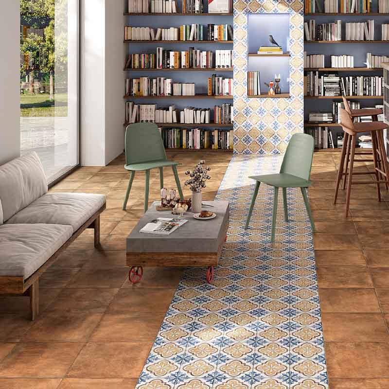 Cotto Bodenfliese Etrusche Toscana 40,6 x 40,6 cm