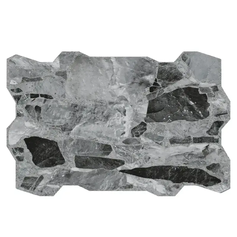 Wandverblender Außen Basalt Mix 40 x 60 cm