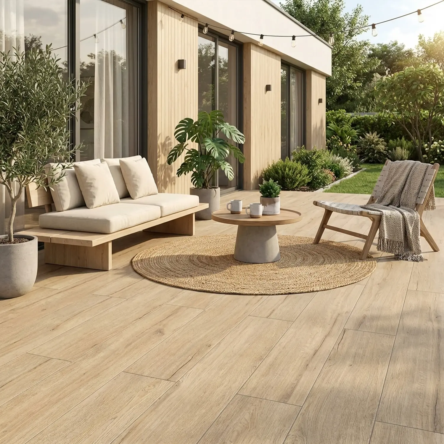 Holzoptik Terrassenplatte Cercom Bark Oak 30 x 120 cm