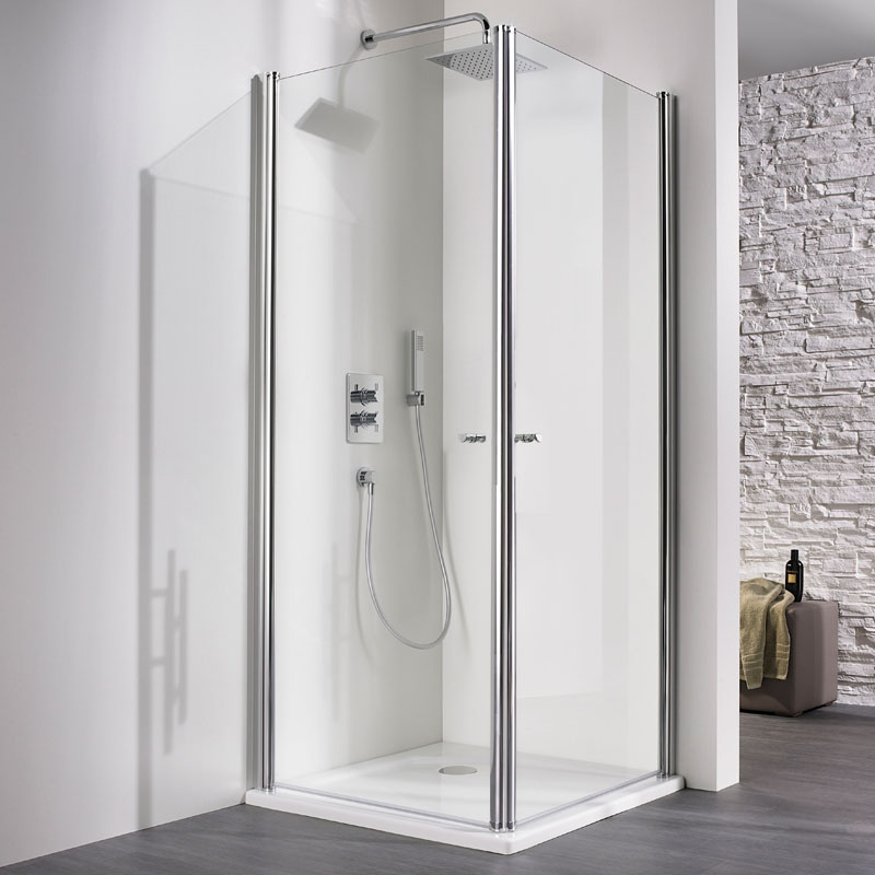 HSK Exklusiv Eckeinstieg Duschkabine 2-teilig 100 x 100 cm