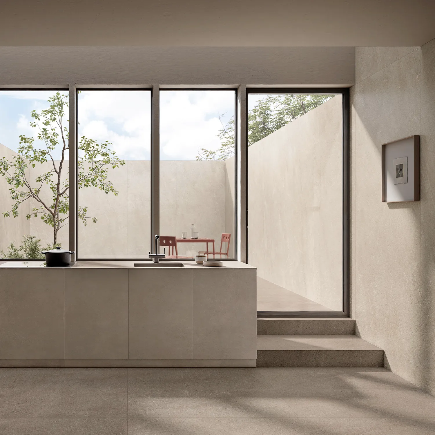Steinoptik Fliese Natural Argil 60 x 120 cm