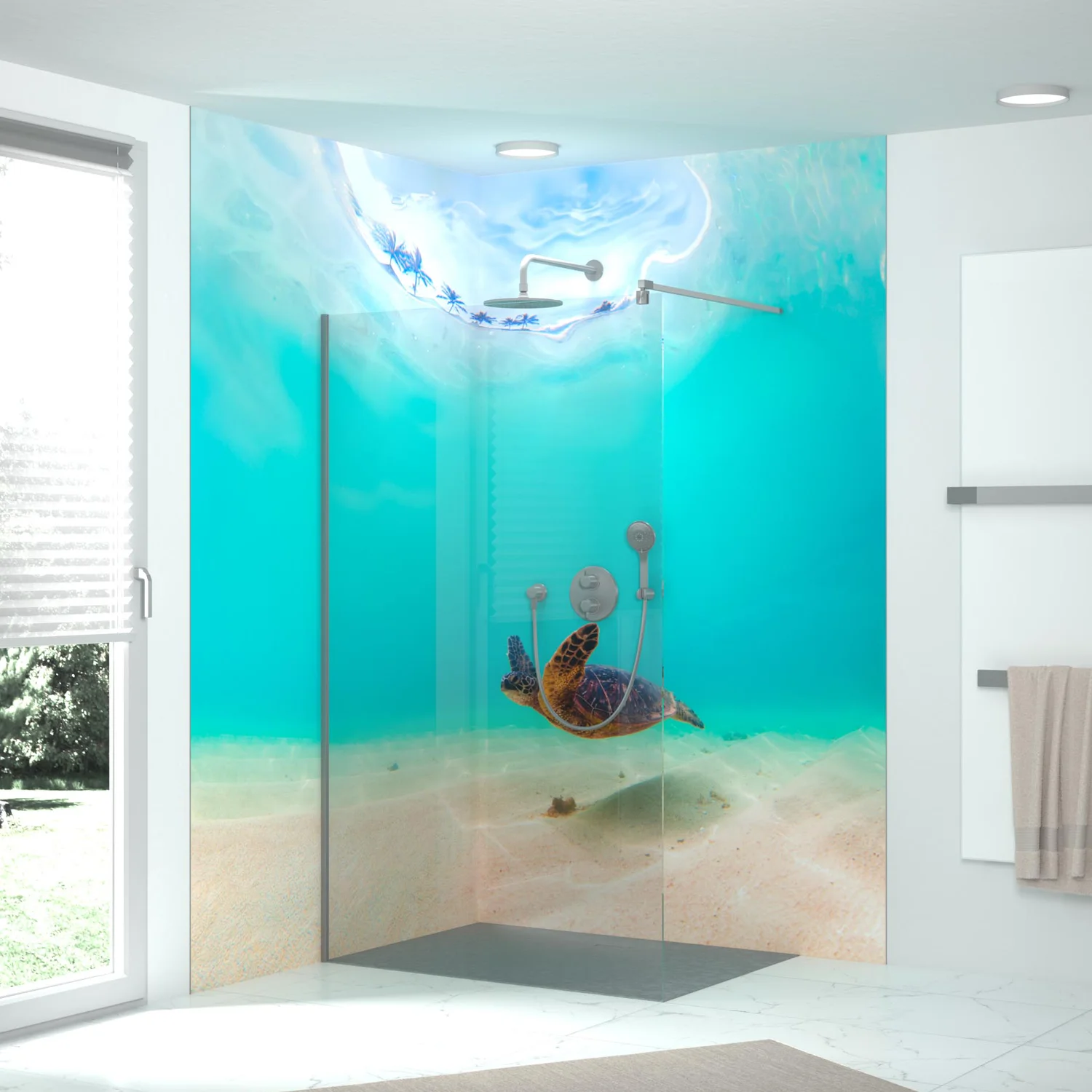 HSK RenoDeco Fotodruck Designplatte Seidenmatt 100 x 255 cm