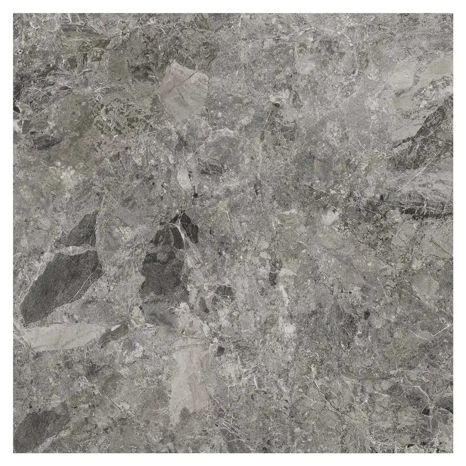 Steinoptik Terrassenplatte Mun Dark 90 x 90 cm