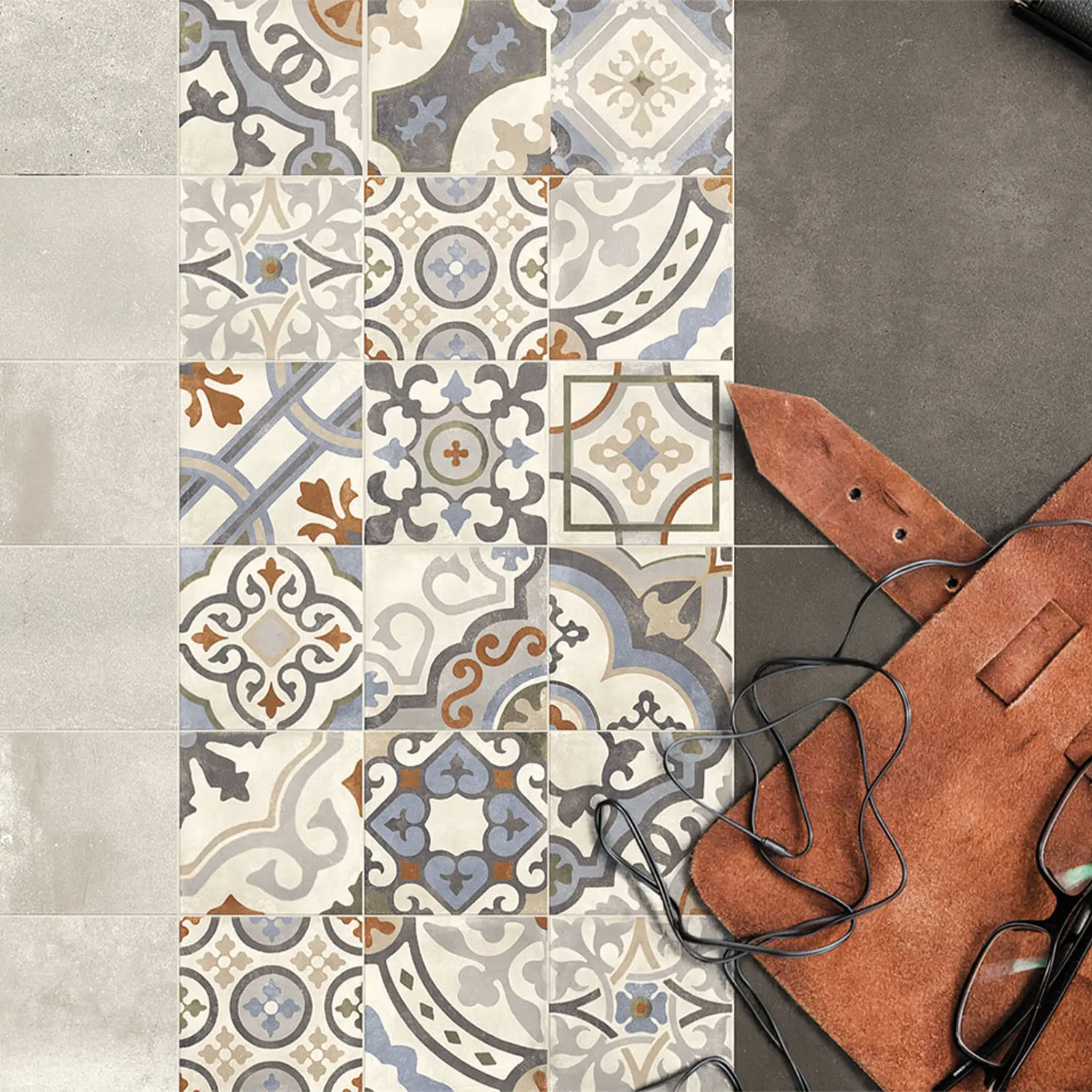 Jugendstil Fliese Design Evo Palazzo Ducale Mix 20 x 20 cm