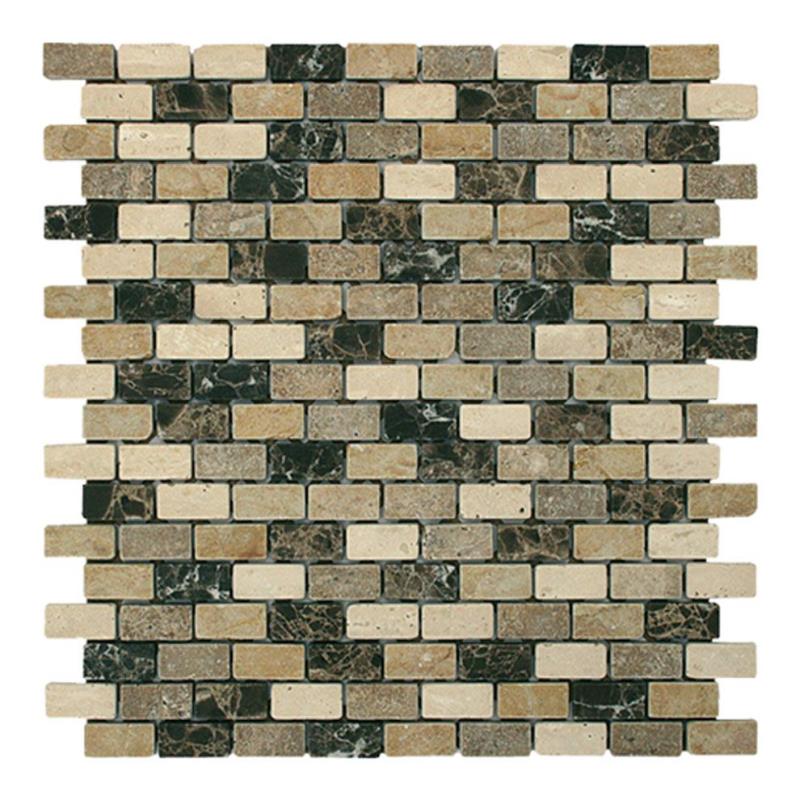 Brick Mix-EMP/GR/TC/TN anticato 1,5 cm Brick Mosaikfliesen