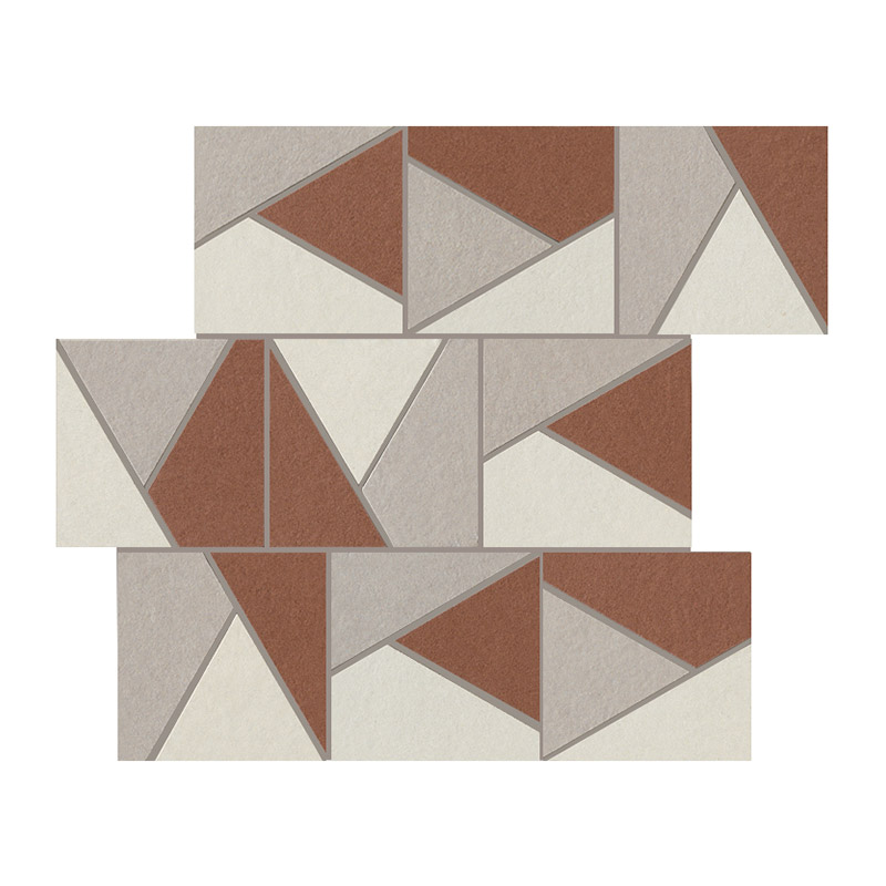 Italgraniti Nuances Mix Caldo 2 Mosaico Triangoli StrideUp