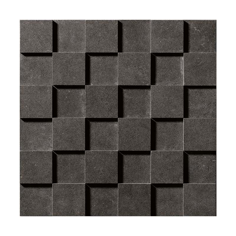 Cercom Square Cube 3D Black In 5 x 5 cm Mosaikfliesen
