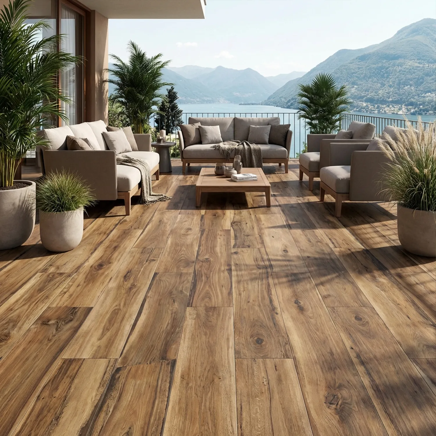 Rondine Sherwood Walnut Terrassenplatte 40 x 120 Holzoptik
