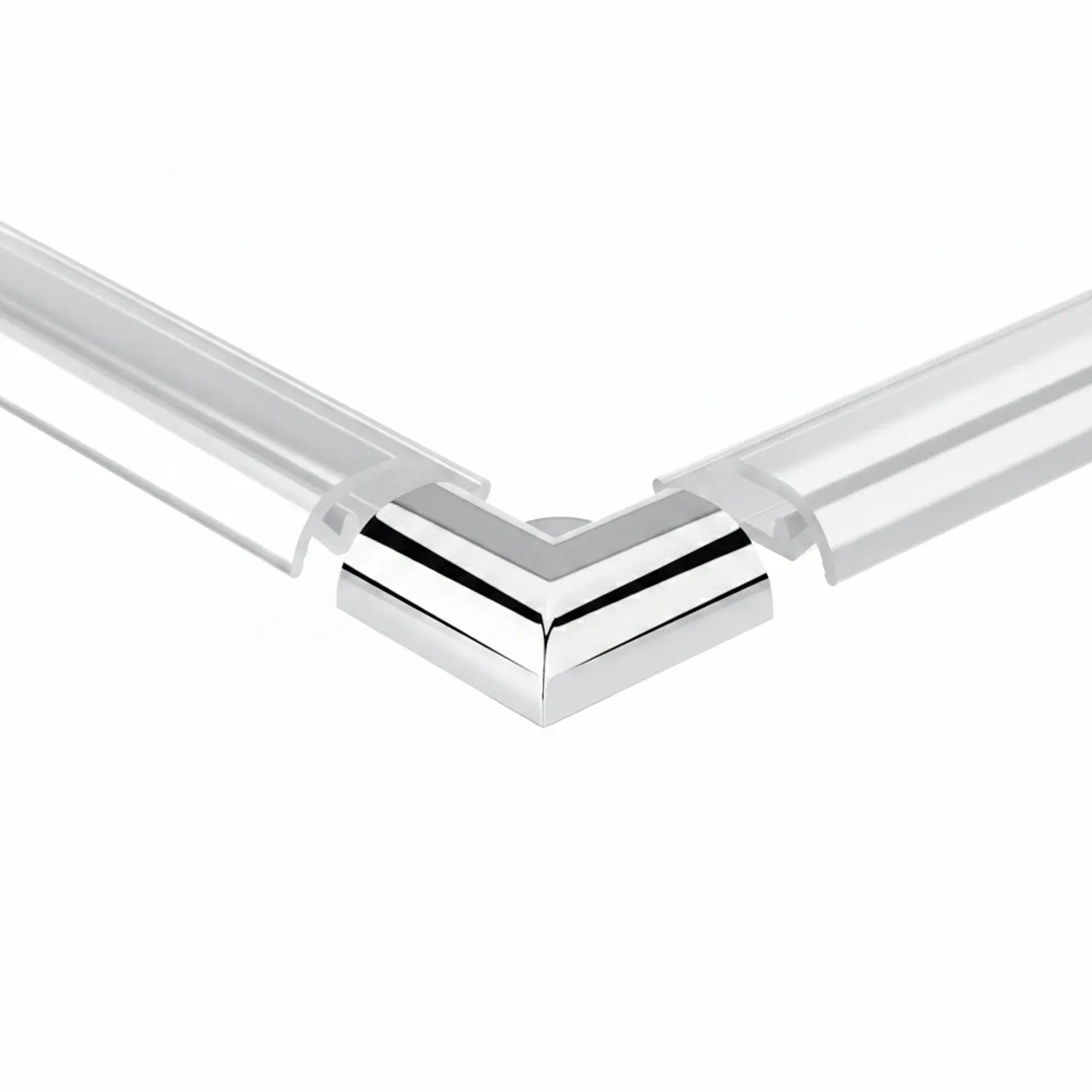 HSK RenoDeco Außenecke rund Chrom-Optik