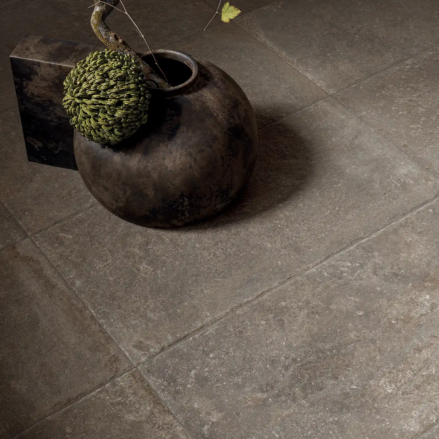 Rustikale Steinoptik Bodenfliese i-stone Taupe 40 x 80 cm