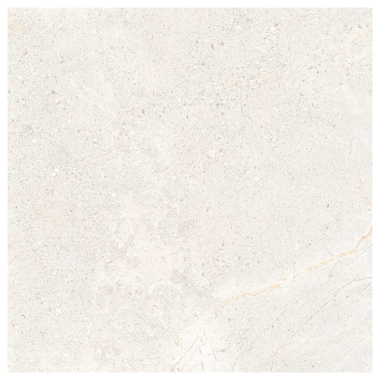 Steinoptik Fliese Crust White 120 x 120 cm