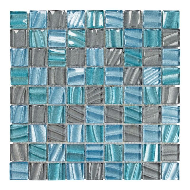 Glasmosaik-AVW glzd. azul/verde 3 x 3 cm Mosaikfliesen