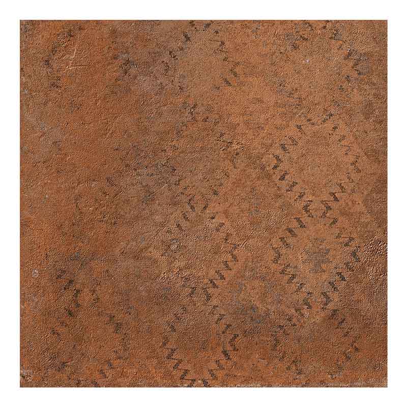 Cotto-Optik Fliese Italica Kilim Terra Bruciata 60 x 60 cm