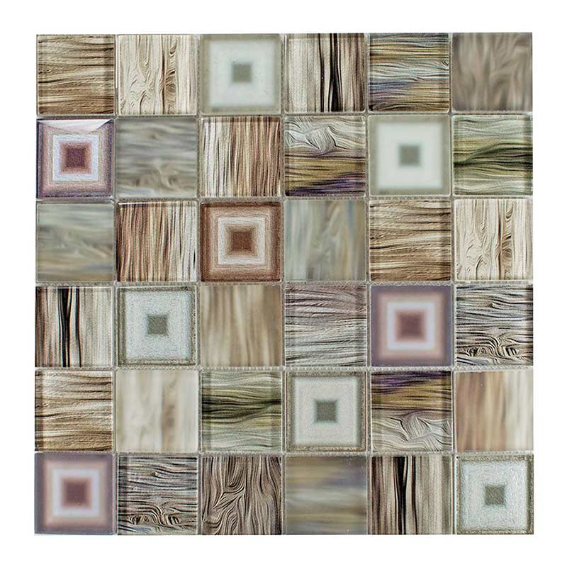 Fino-2 beige glänzend/matt 4,8 x 4,8 cm Mosaikfliesen