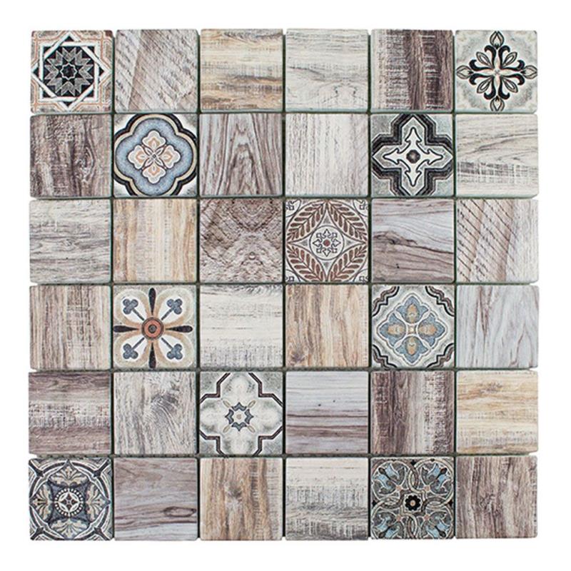 Modo Bosco-2 beige 4,8 x 4,8 cm Mosaikfliesen