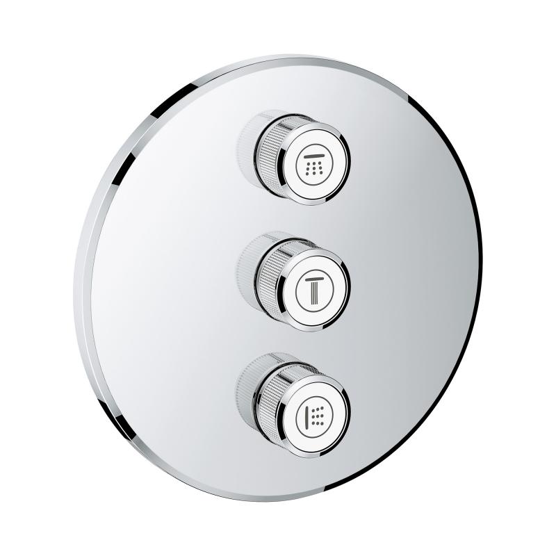 Grohe Grohtherm SmartControl 3-fach Unterputzventil Rund