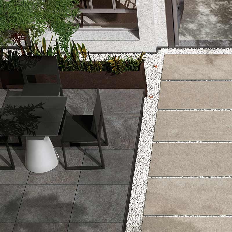 Lea Ceramiche Nextone Next Dark Terrassenplatte 60 x 60 cm