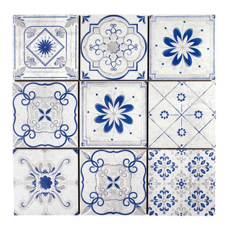 Casa Delft-1 Azzuro 10 x 10 cm Mosaikfliesen