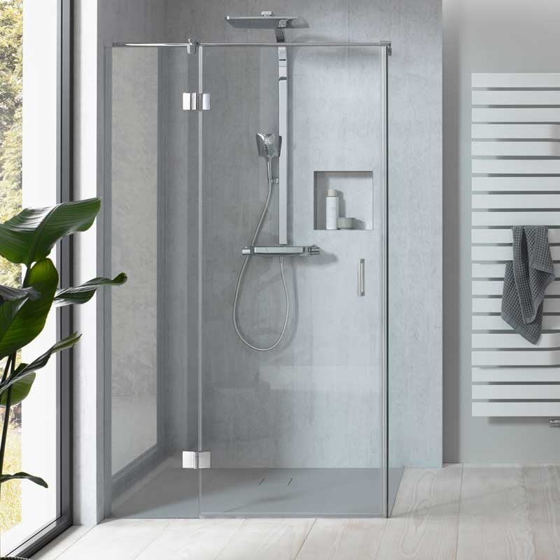 HSK Aperto Pro Drehtür pendelbar für Seitenwand 120 cm