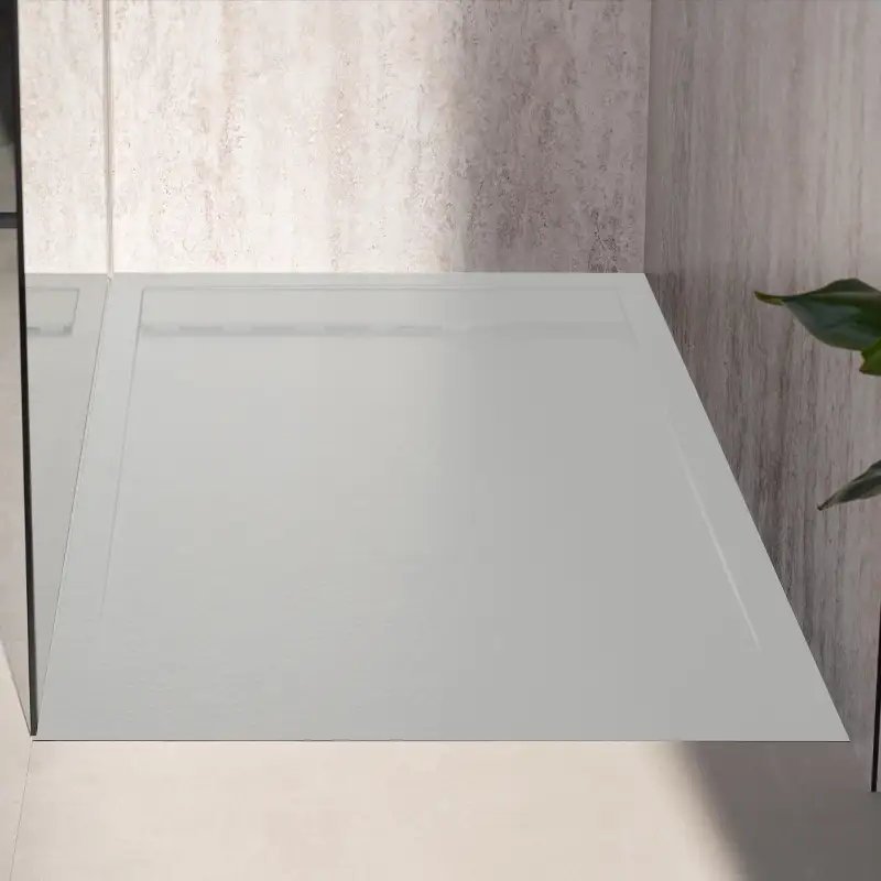 Marmor-Polymer Duschwanne HSK Reta mit Rinnenablauf