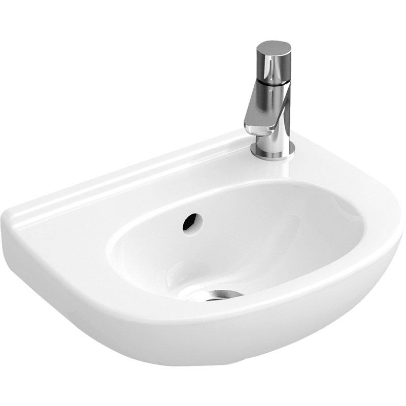 Villeroy & Boch O.Novo Handwaschbecken Compact 36 cm Hahnlöcher seitlich vorgestochen