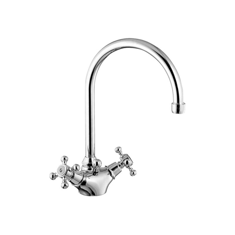 Herzbach Anais Waschtisch-Einlochbatterie Rohrauslauf schwenkbar