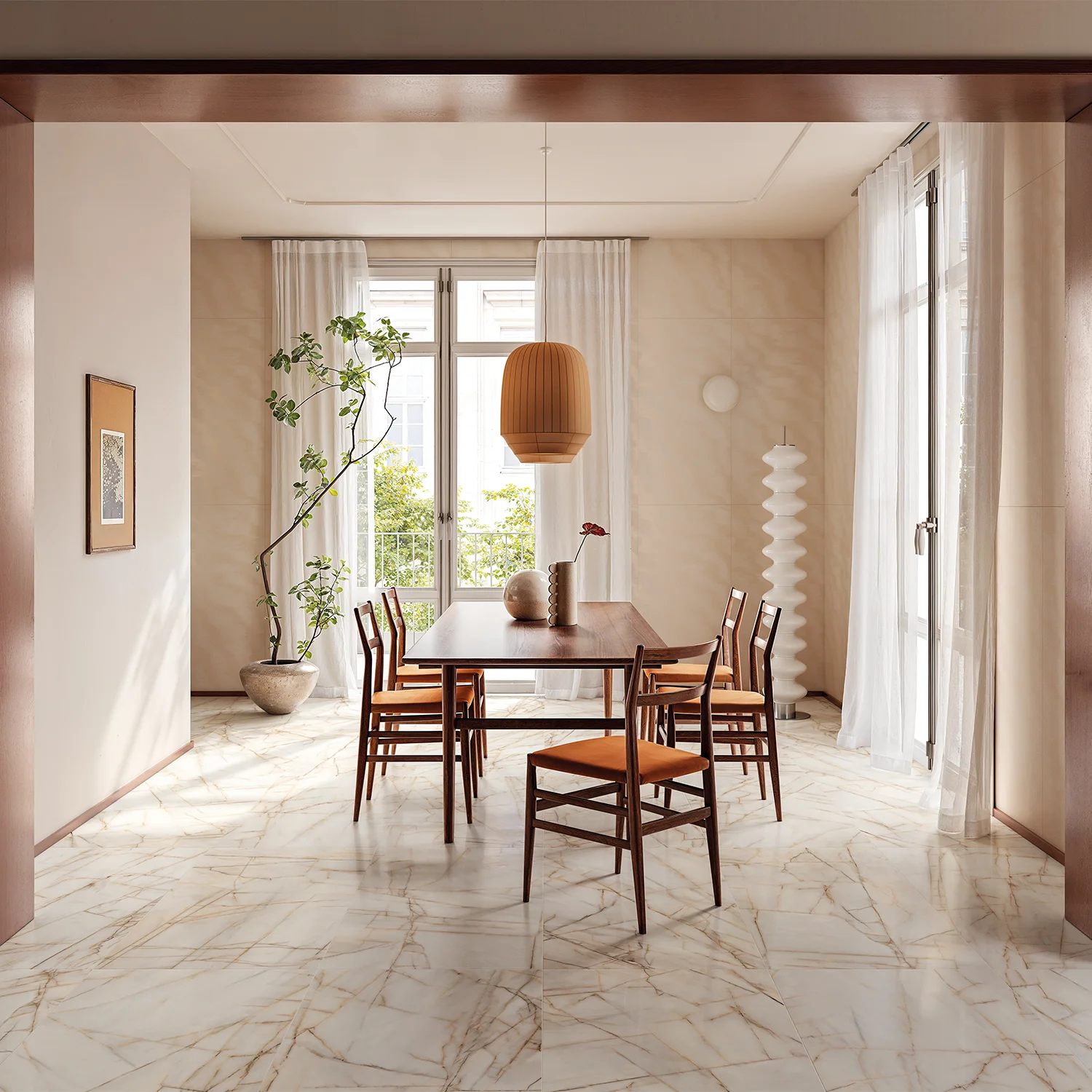 Marmoroptik Fliese Rosa Bellissimo Silk 60 x 120 cm