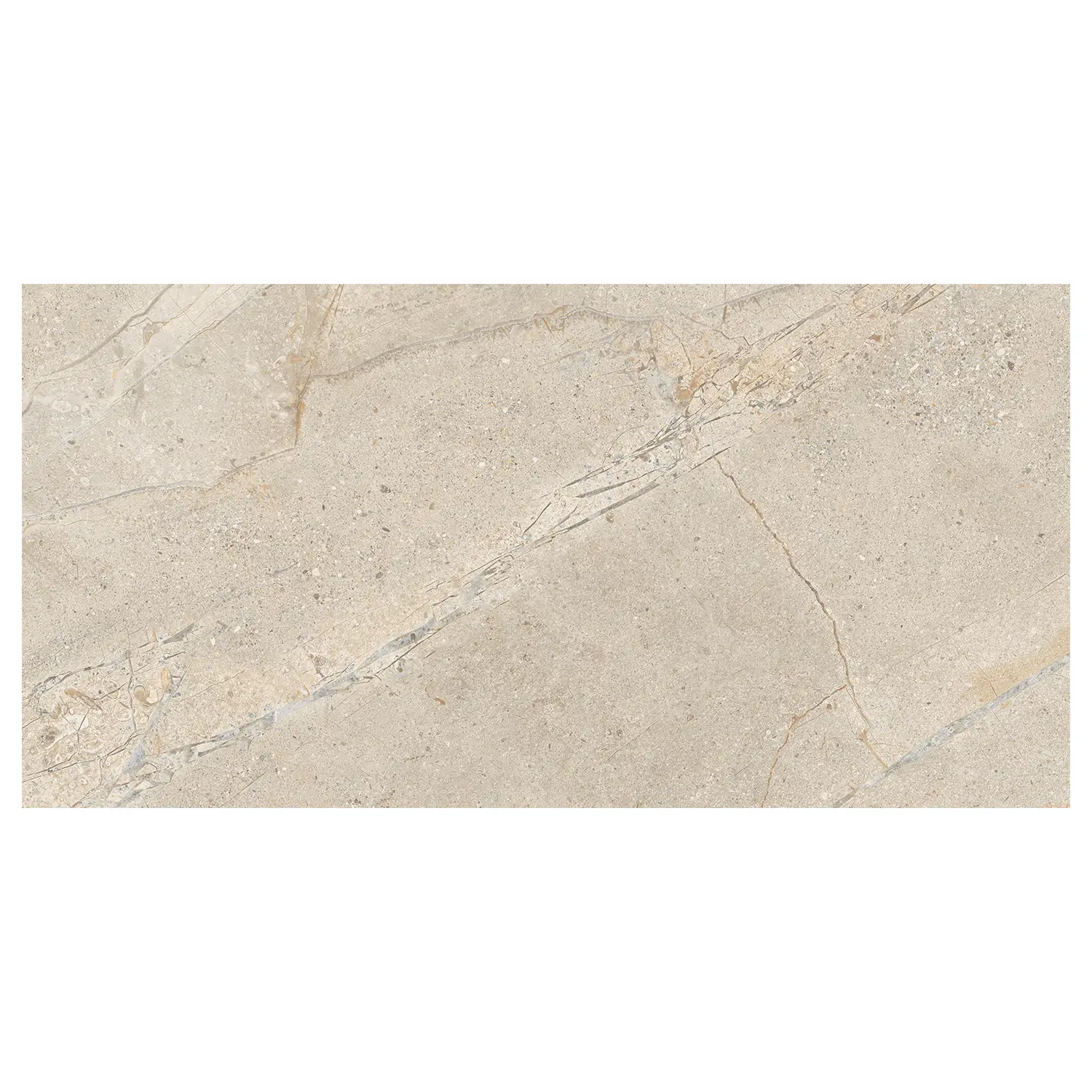 Steinoptik Fliese Crust Beige 60 x 120 cm