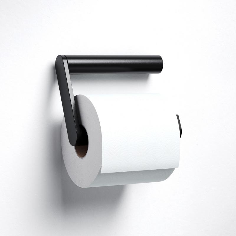 Keuco Plan Black Selection Toilettenpapierhalter offene Form