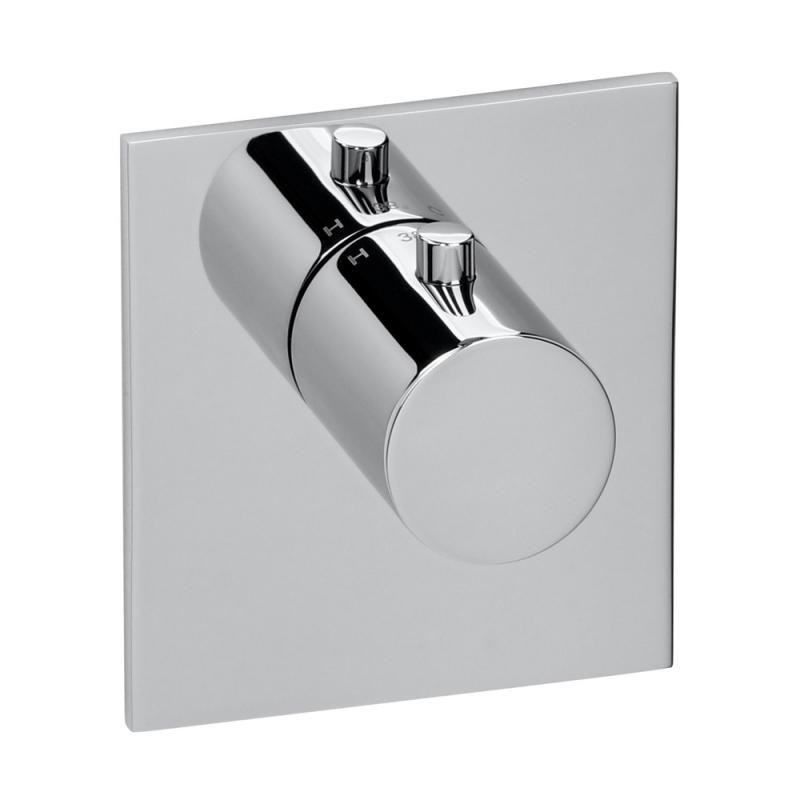 Herzbach Logic XL Vario Thermostat Farbset eckig chrom