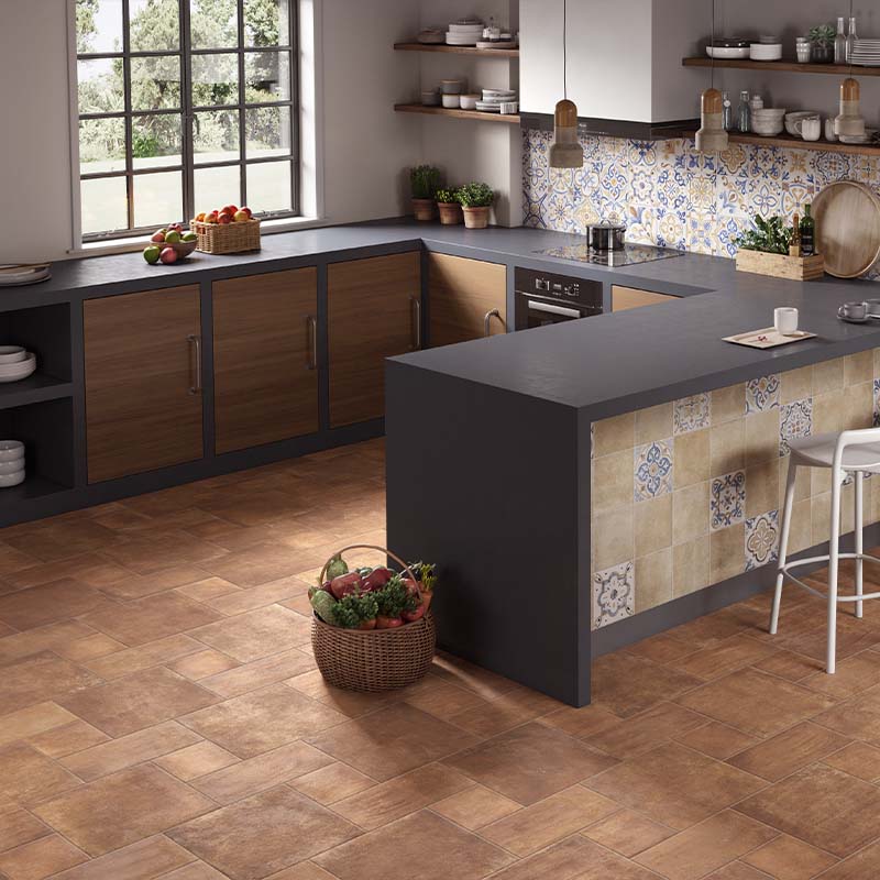 Cotto Bodenfliese Etrusche Toscana 40,6 x 40,6 cm