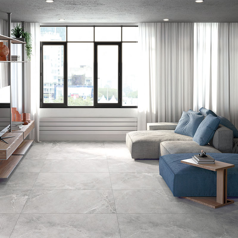 Steinoptik Bodenfliese Miscela Ash 60 x 120 cm