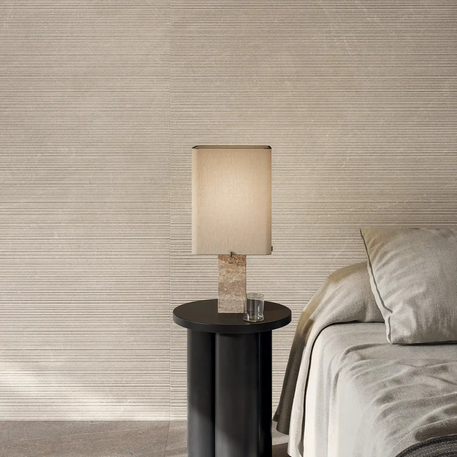 Steinoptik Dekor Natural Beige Stripe 60 x 120 cm