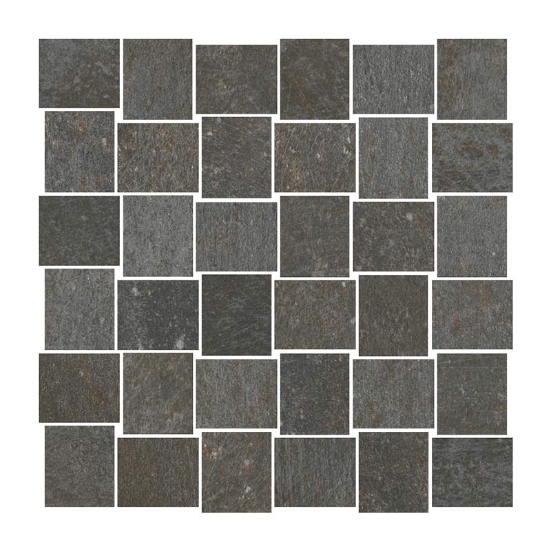 Cercom Temper Iron Mosaico Intreccio Mosaikfliesen